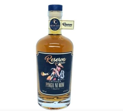 CACHAÇA PINGA NI MIM RESERVA DO SERJÃO 7 MADEIRAS 700ML