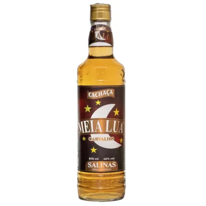 CACHAÇA MEIA LUA CARVALHO 670ML