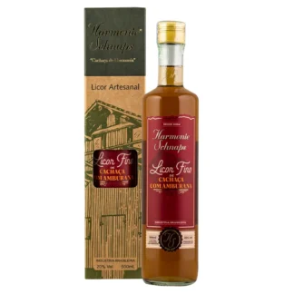 LICOR DE CACHAÇA AMBURANA HARMONIE SCHNAPS 500ML
